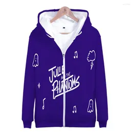 Men's Hoodies 3D Zipper Jackets Julie And The Phantoms Hoodie Boy Girl Sweatshirts Hip Hop Streetwear Kids Clothes Oversized