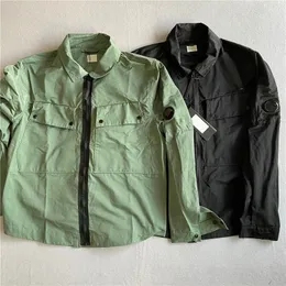 Mens Jacket Coat British Men Loose Shirt Jackets Garment Dyed Utility Overshirt Spring Autumn Male Cardigan Lapel Outerwear Clothes