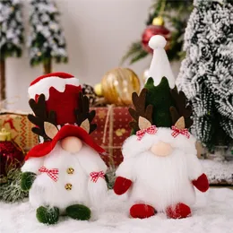 Рождественские украшения гнома плюшевые эльф -кукол для оленя отдыха в доме.