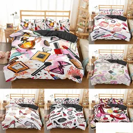 Bedding Sets Homesky Makeup Lipstick Luxury Bedding Set