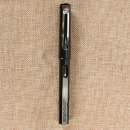 Canetas -fontes 1 peças marca e alta qualidade jinhao caneta preta média prata p nib suprimentos de redação o0b3 po x0h2