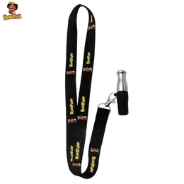 accessorio per tubo di fumo Cordino Ugello per narghilè Shisha Bocchino in acciaio inossidabile Forma di proiettile Tracolla in metallo Punta a goccia Narghilè portatili Punte per narghilè