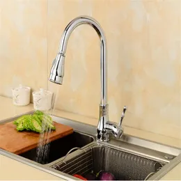 Kitchen Faucets Solid Brass Faucet & Cold Water Tap Single Hole Chrome Finish Basin Sink