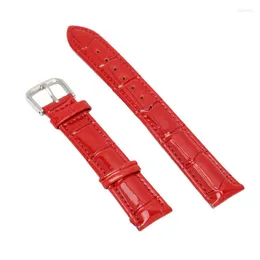 Titta på lådor Pin Buckle Band Artificial Leather 18mm Wide for Home Men Women