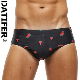 Datifer de moda de banho masculina Novos resumos de natação na cintura baixa esporte sexy homme push pad short shorts de maiôs respiráveis ​​Tamanho do pulso j220913