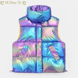 Waistcoat Autumn and Winter Childrens Bakery Clothes Boys and Girls Baby Down Cotton Vest Outer Wear Windproof Padded Jacket 2201006