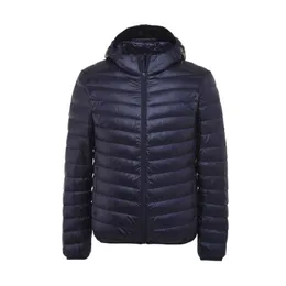 Men's Down Parkas 11XL 9XL 6XL Oversize Orange Coats 2022 New Soft Packable Puffer Jacket Hooded Lightweight Warm Winter Coat G220930