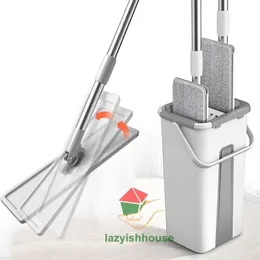 Mop Squeeze mop con secchio per pavimenti pulito panno per la testa er Pulizia della casa piastrelle magiche per spremere 220930