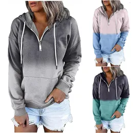 Hoodies للنساء الرباطية ألوان بلوزات من النساء