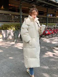 Women's Down Parkas Winter Long Puffer Jacket Women Hooded Warm Thick Cotton Padded Coat Female Casual Overiszed Parkas Mujer Snow Wear Outwear 220930