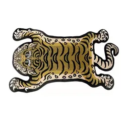 Carpet 3D Tibetan Tiger Rug Absorbent Bath Mat Tufted Animal Shape Floor Mat Soft Shaggy Fluffy Carpet Living Room Bedroom Area Rug 220930