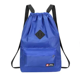 HBP Oxford Kumaş Drawstring Depolama Çanta Cep Backpack Büyük Kapasiteli Işık Seyahat Sırt Çantaları Katlanır Su geçirmez Spor Çantası