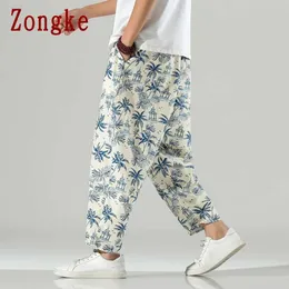 Pantaloni da uomo Zongke Casual Harajuku Abbigliamento giapponese Streetwear Pantaloni alla caviglia M-5XL 2022 Nuovi arrivi G220929