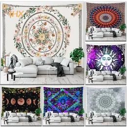 Tapisserier Mandala Tapestry Wall Hanging Böhmen Hippie Room Decor Witchcraft Supplies Bedroom Take Home Eesthetic Decoration 221006