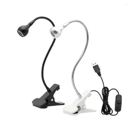 Lâmpadas de mesa CLIP USB Desk LED Desk Lamp flexível Lâmpada Ajustável Reading Lights Lights Eye Protect for Home Bedroom Iluminação