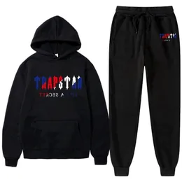Men's Tracksuits Tracksuit Men Female Warmth Two Pieces Set Loose Hoodies Printing SweatshirtPants Suit Hoody Sportswear Couple Outfit 221006