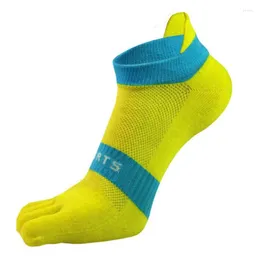 Men's Socks Cotton Five Finger Mens Sports Breathable Comfortable Shaping Anti Friction With Toes Sock Running Meias Men