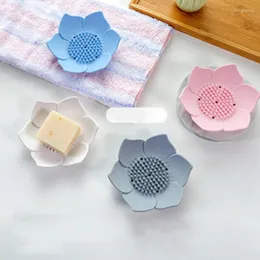 Soap Dishes Bathroom Accessories Silicone Holder Anti-skid Tray Pad Drain Home Box Moisture-proof Handmade Dish