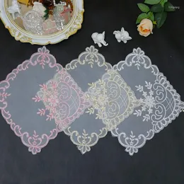 Table Mats European Handmade Beading Luxury Placemat Mat Bar Counter Wine Glass Tea Set Pad Birthday Party Wedding Decoration