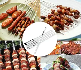 Grill-Fleisch-Spieße, Fleischstücke, Churrasqueira-Roast-Stick aus Edelstahl für Grill-Picknick im Freien