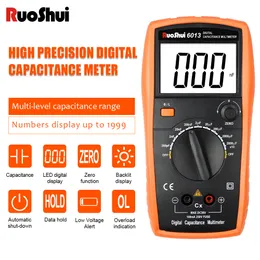 Instrumenty elektryczne Ruoshui 6013/6243 Digital LC Miernik Oporność oporność na multimetr cyfrowy podręcznik z testem indukcyjnym wyświetlacza 20000UF LCR