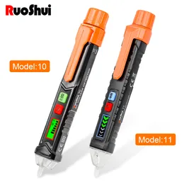 Ruoshui 10/11 berührungsloser AC-Spannungsdetektor, LCD-Display, NCV-Empfindlichkeitsalarm, elektrischer Leistungsschalter-Finder, Bleistifttester