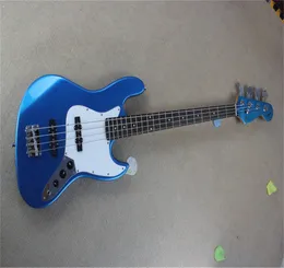 2022 Custom Guitar JAZZ Blue 4 Strings natural Wood Bass Electric Guitar