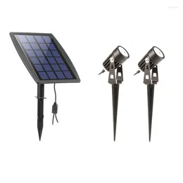 Impermeabile IP67 Outdoor Garden Light LED Solar Super Brightness Prato lampada per la casa paesaggio Spot Pathway Lights