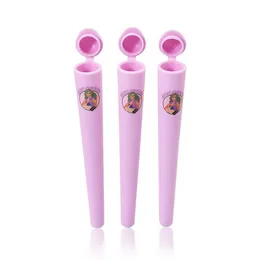 accessorio per fumo calabrone Plastica rosa Herb Rolling Paper Tabacco Rullo Cono Tubi di giunzione con Doob Tube Sigaretta Rolling Tool