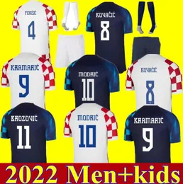 Kroatische Nationalmannschaft MANDZUKIC Fußballtrikot BREKALO MODRIC PERISIC KALINIC Fußballtrikot 22 23 RAKITIC CrO KOVACIC aTiA Herren Kindertrikot Uniformen CALCIO