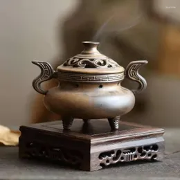 Doftlampor Antik luftfuktare keramiska r￶kelseh￥llare transmutation Glaze Ceramics Censer Buddha Room Ornaments Home Decoration Burners
