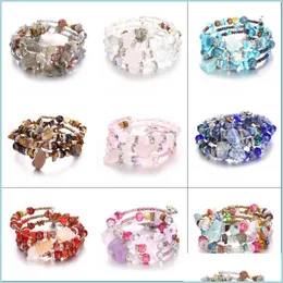 Charm armband bohemian p￤rlor charm armband modedesign imitation crystal sten armband f￶r kvinnor mtilayer m￤n smycken g￥vor 12 dh0rs