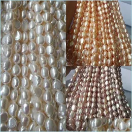 Pearl 3 Color Natural Freshwater Pearl Beads Irregar Shape Punch Loose For Jewelry Making Diy Necklace Bracelet Drop Delivery 2021 Bde Dhrhp