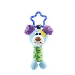 Barnvagnsdelar Baby Barn Rattle Toys Tinkle Hand Bell Multifunktionell Plush Hanging Animal Rattles Kawaii Infant Toy Gifts