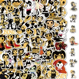 50PCS terror game bendy Stickers Bendy and the ink machine Graffiti Kids Toy Skateboard car Motorcycle Bicycle Sticker Decals Wholesale