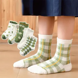 Socks Autumn Winter Cartoon Cotton Strawberry Avocado Bunny Embroidered for Children 1 12 Years Old 221006