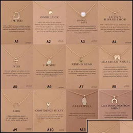 Pendant Necklaces Pendant Necklaces Pendants Jewelry Arrival Dogeared Necklace With Gift Card Elephant Pearl Love Wings Cro Bdedome Dh3Pu