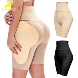 Kvinnor Shapers Ningmi Women Butt Lifter Hip Enhancer Control Panties Body Shaper Fake Pad Foam Padded Underwear Plus Size Body Shapewear 221007