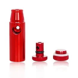 55MM Metal Pipes Mini Aluminum Round Bullet Colorful Snuff Bottle Set Box Smoking Kits Smoke Accessories