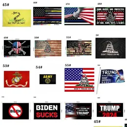 أعلام Banner Flags 80 Designs Factory 3x5 Ft 90x150 cm Save America مرة أخرى Flag for 2024 President USA Banner Drop Delivery 202 DHVN9