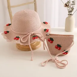 HATS DIY meninas garotas fofas casuais chapéu de palha e sacos de verão e férias de férias de férias de férias de verão Panamá