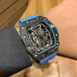 다기능 슈퍼 클론 시계 손목 시계 디자이너 럭셔리 남성 역학적 기계식 시계 Richa Milles Wristwatch 배럴 모양의 탄소 섬유 Millesr DQGC QUGD