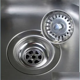 Drains High Quality 79.M 304 Stainless Steel Kitchen Drains Sink Strainer Stopper Waste Plug Filter Bathroom Basin Drop Deli Bdesybag Dhs10