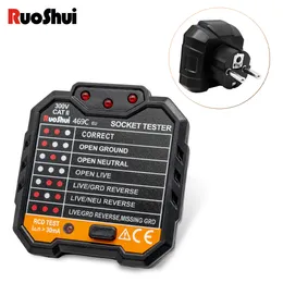 Testador de soquete de plástico de instrumentos elétricos Ruoshui 469C Multímetro digital UE Plucker US Plucker