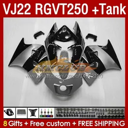 OEM Fairings & Tank For SUZUKI RGV250 SAPC VJ22 RGVT250 RGV-250 VJ 22 160No.159 RGV RGVT 250 CC 90 91 92 93 94 95 96 RGVT-250 1990 1991 1992 1993 1995 1996 Fairing grey silvery