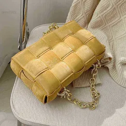 حقائب يد نسائية Crossbody Weave Flap Bags للنساء 2021 جلدية سلسلة حقائب الكتف رسول حقيبة يد نسائية ومحفظة