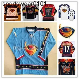 Men Custom Vintage Atlanta Thrashers Hockey Jerseys Dany Heatley 15 Tobias Enstrom 39 Marian Hossa 16 Ilya Kovalchuk 17 Ice Jerseys
