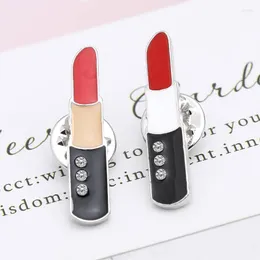 Brooches Sweet European And American Women's Jewelry Fashion Cartoon Lipstick Brooch Clothing Bag Accessories Corsage