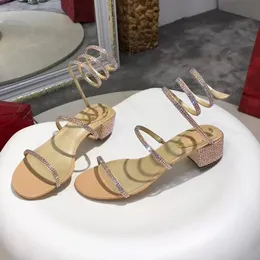 Sandalen Schuhe Pumps Dame High Heels Elegante Cleo Frauen Kronleuchter Kristallverzierte Perlen Party Hochzeit Caovillas Twirling Ankle Strap Sexy