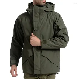 Hunting Jackets G8 Men Winter Camouflage Thermal Thick Coat Liner Parka Military Tactical Hooded 2in1 Jacket Waterproof Hiking Outwear